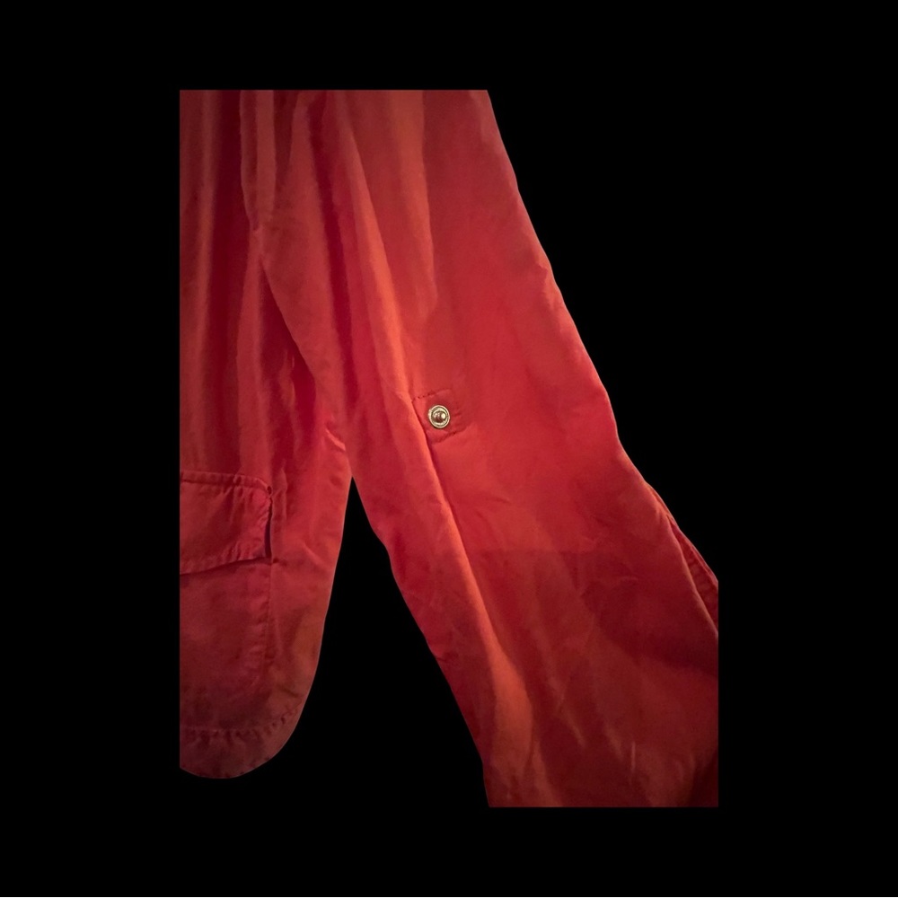 Chicos Lightweight Zip/Snap Jacket With Roll Up S… - image 2